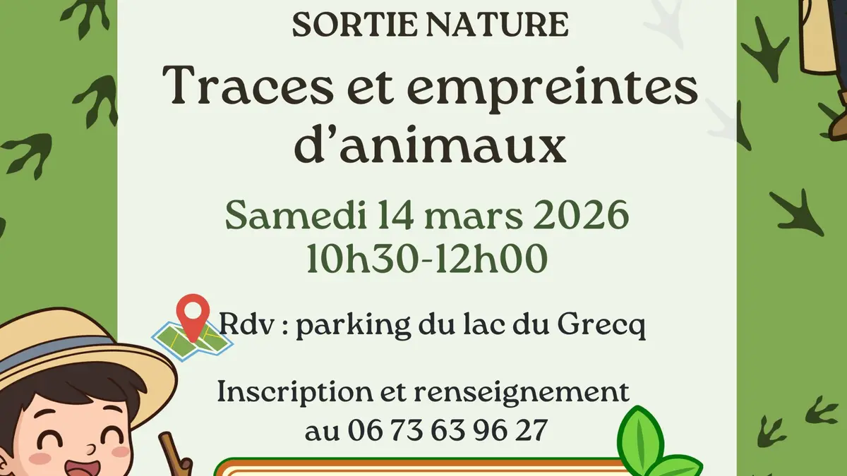 Sortie nature : Sur les traces et empreintes d'animaux