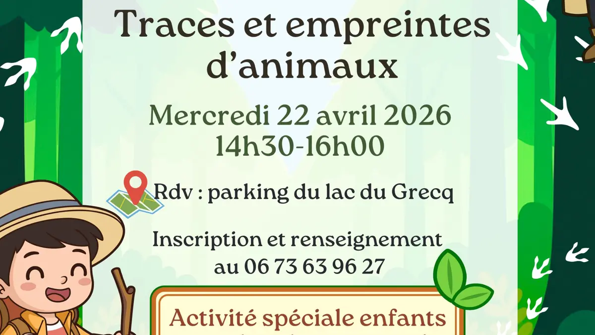 Sortie nature : Sur les traces et empreintes d'animaux