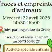 Sortie nature : Sur les traces et empreintes d'animaux