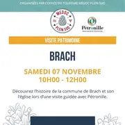 Sortie patrimoine : Histoire et patrimoine de la ville de Brach