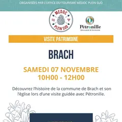 Sortie patrimoine : Histoire et patrimoine de la ville de Brach