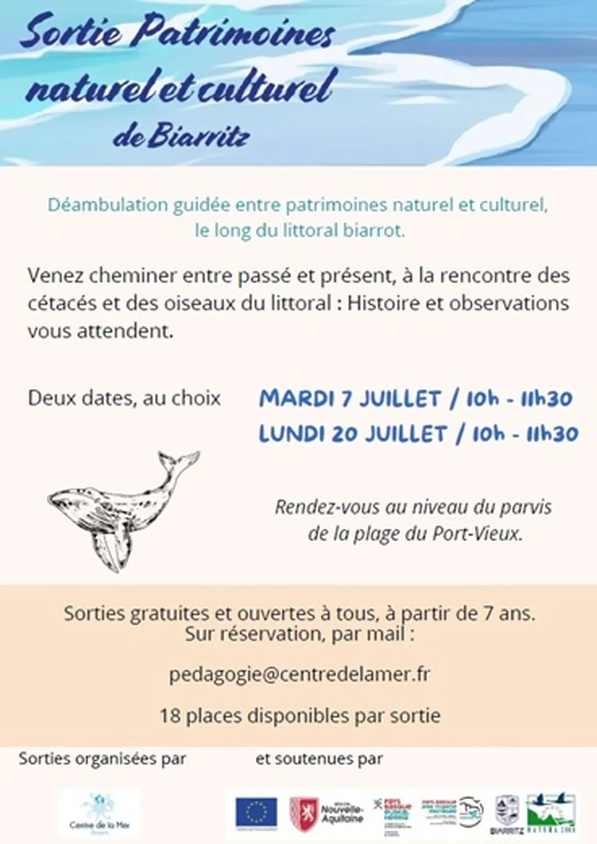 Sortie patrimoine naturel et culturel avec le Centre de la Mer