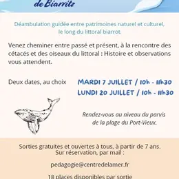 Sortie patrimoine naturel et culturel avec le Centre de la Mer