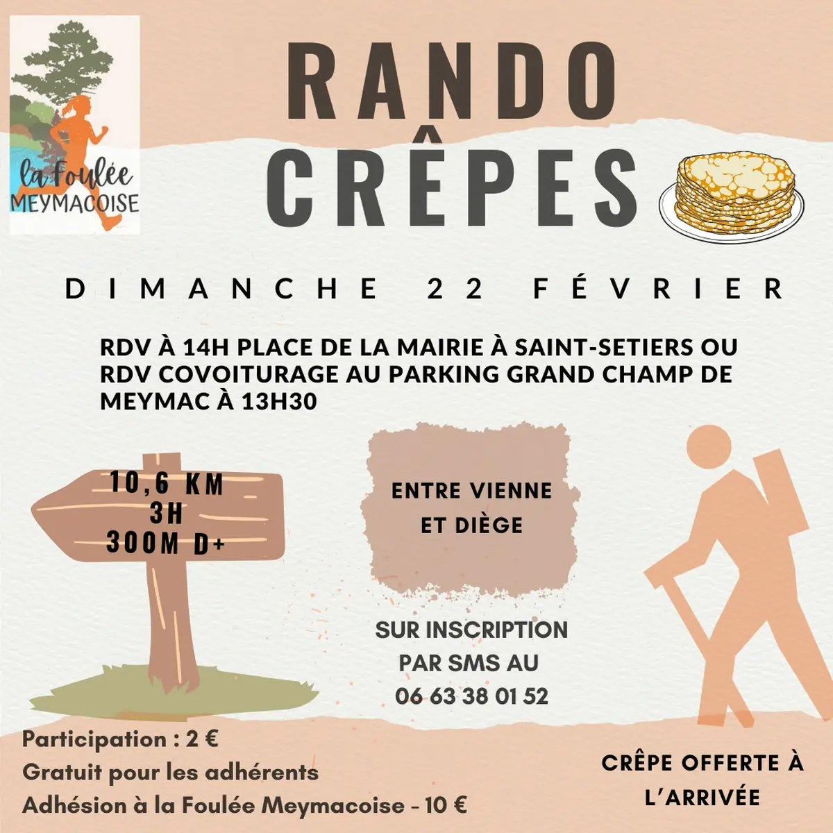 Sortie rando crêpes Entre Vienne et Diège