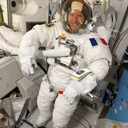 Sortie spatiale de Sophie Adenot à la Cité de l'espace de Toulouse