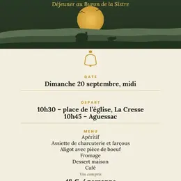 Sortie sur l'Aubrac au départ de la Cresse et départ d'Aguessac - Déjeuner au buron de la Sistre