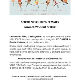 Sortie vélo 100% femme