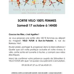 Sortie vélo 100% femme
