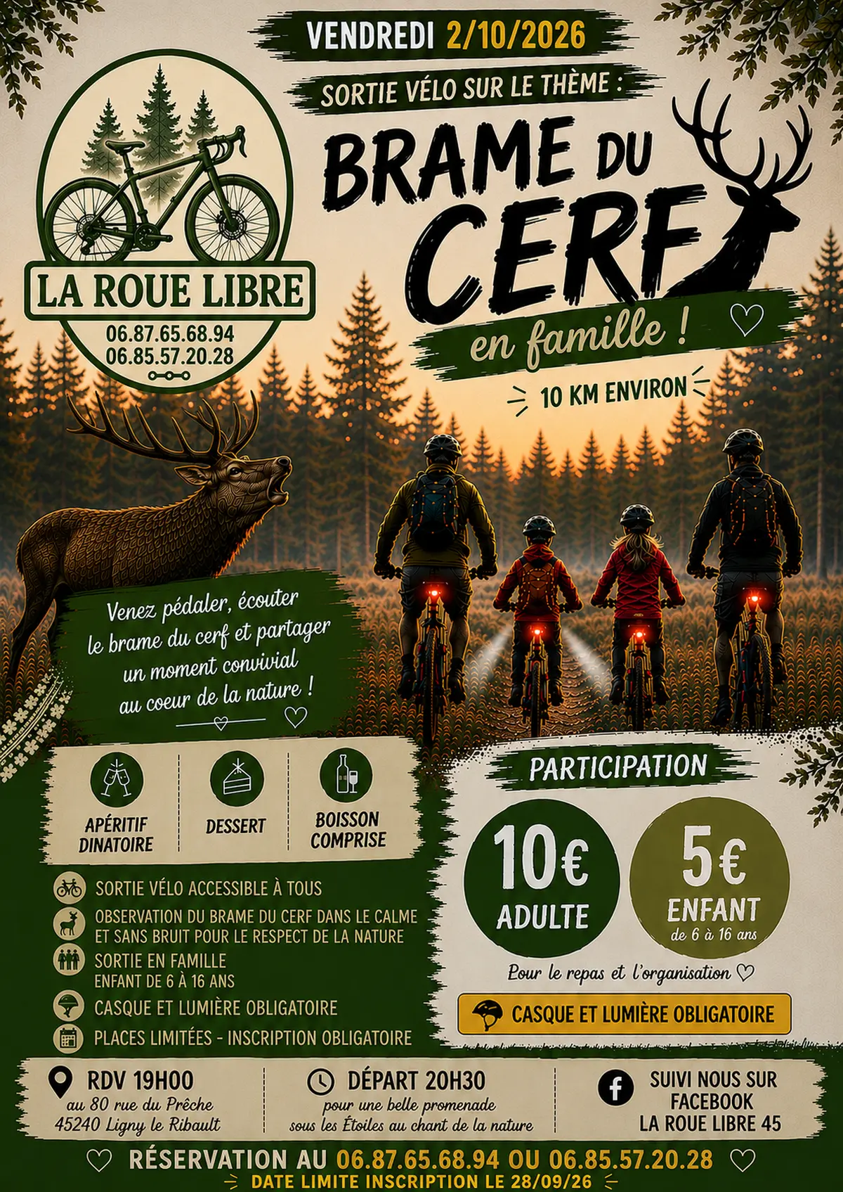 Sortie vélo spéciale « Brame du cerf »