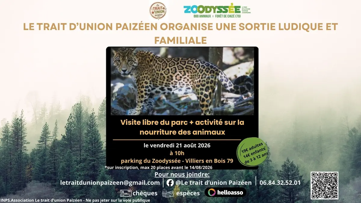 Sortie Zoodyssée avec activité sur la nourriture