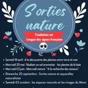 Sorties nature traduites en LSF (Langue des Signes Française)