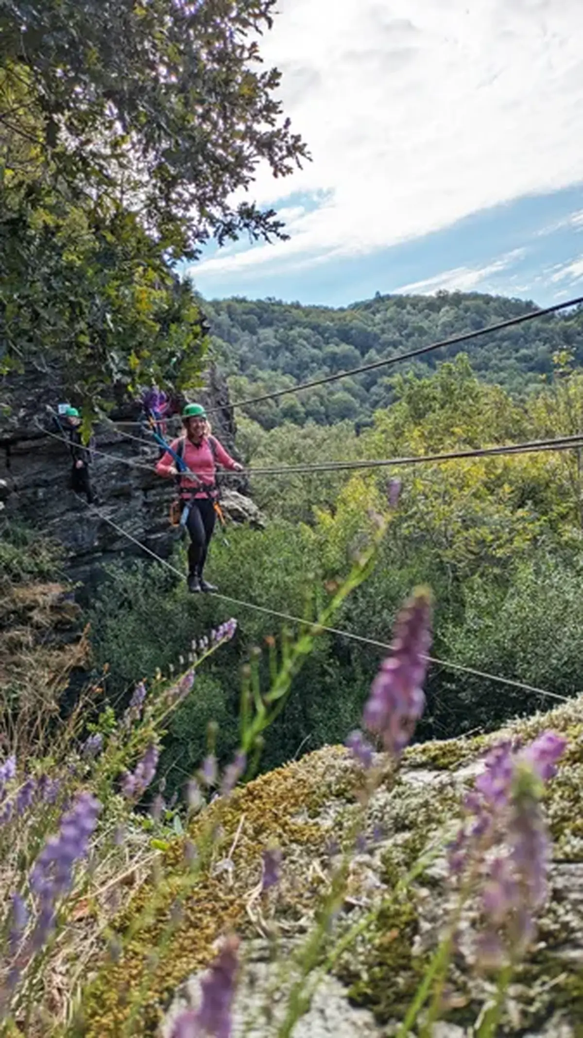 Sorties via Ferrata au Roc du Gorb à Bor et Bar