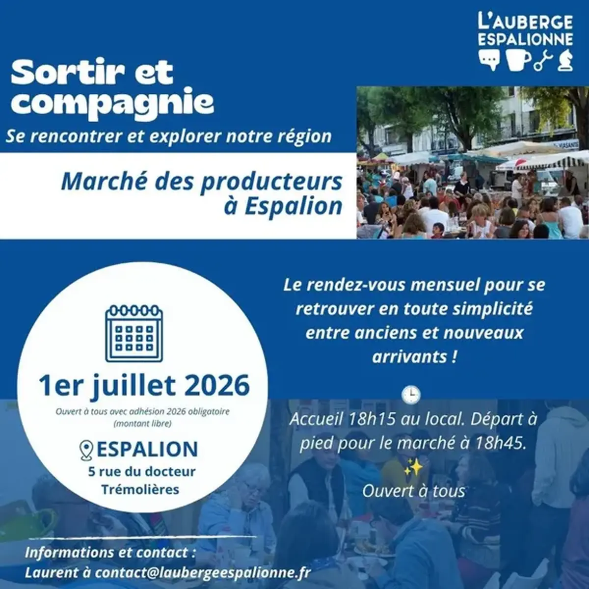 Sortir et compagnie : Repas au marché des producteurs