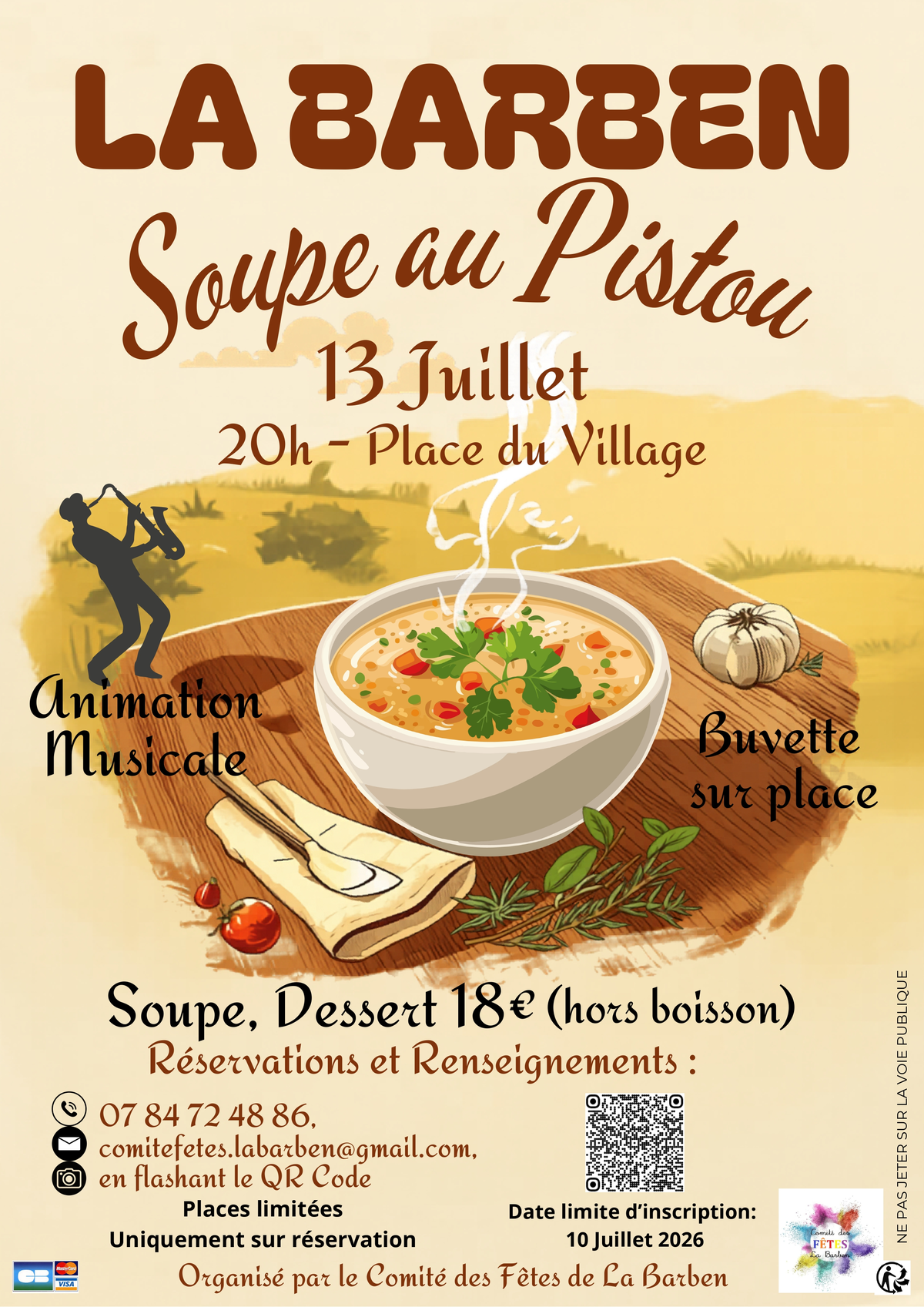 Soupe au pistou et Soirée musicale