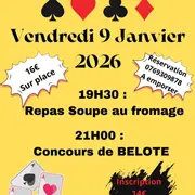 Soupe aux fromage et concours de belote