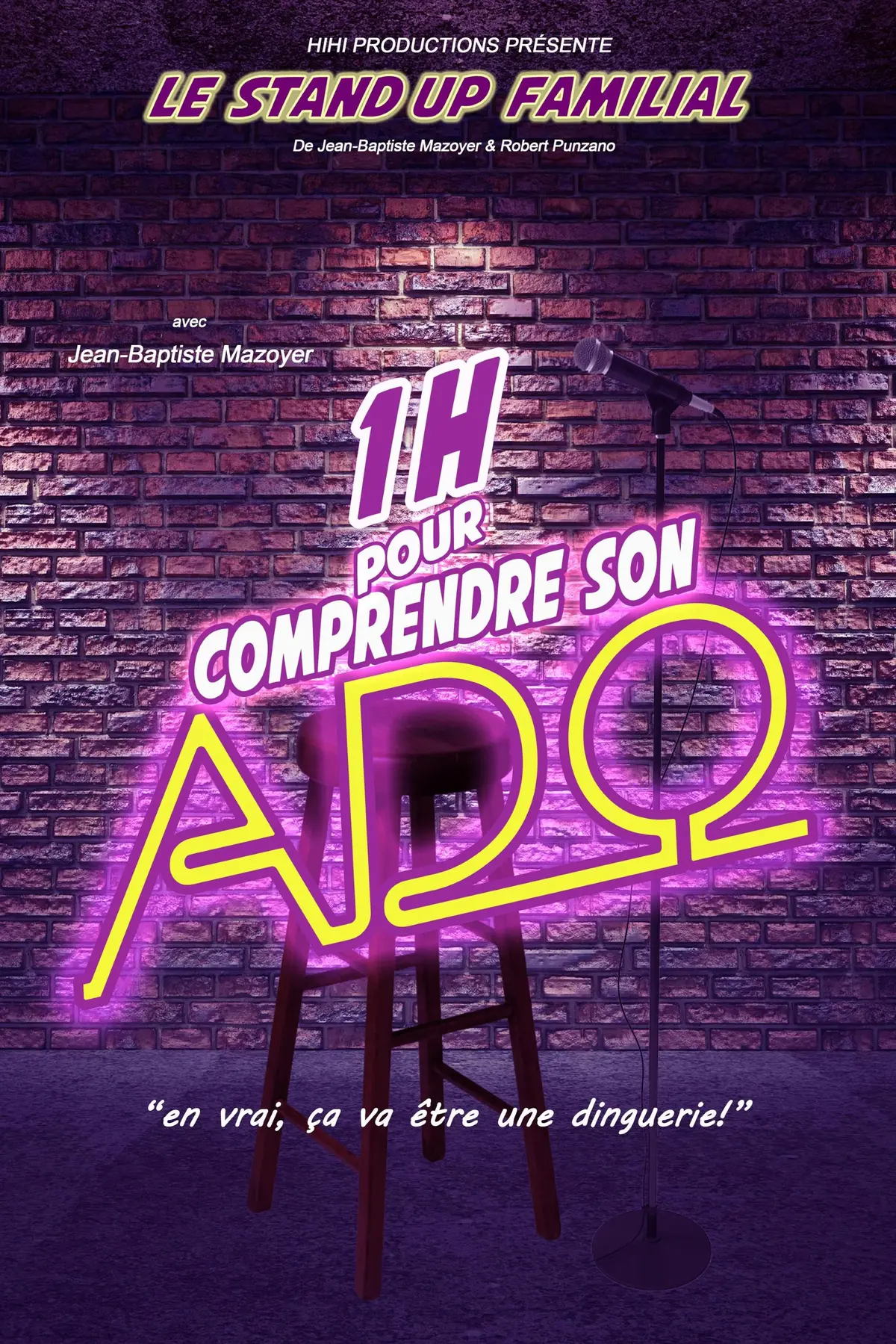 Spectacle - 1h pour comprendre son ado