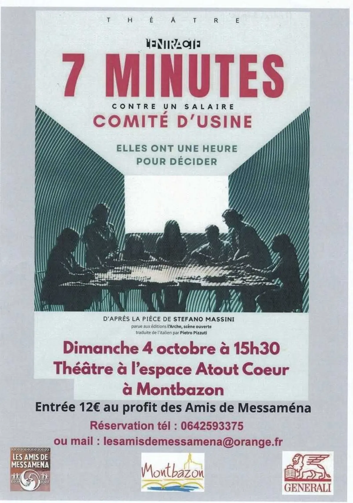 Spectacle : 7 minutes contre un salaire, comité d'usine