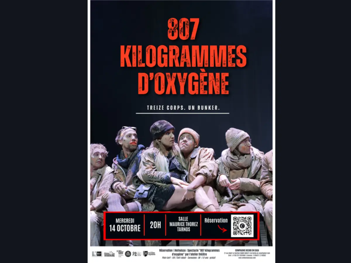 Spectacle 807 kilogrammes d'oxygène