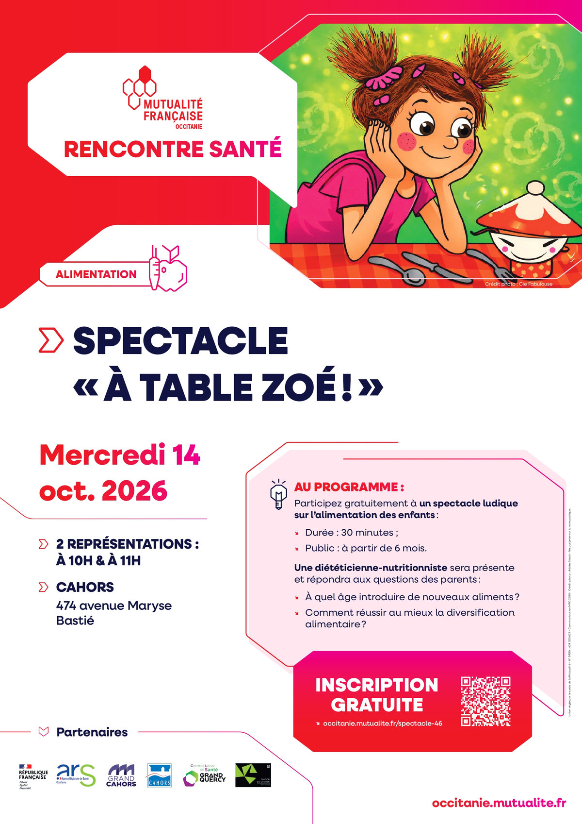 Spectacle A table Zoé