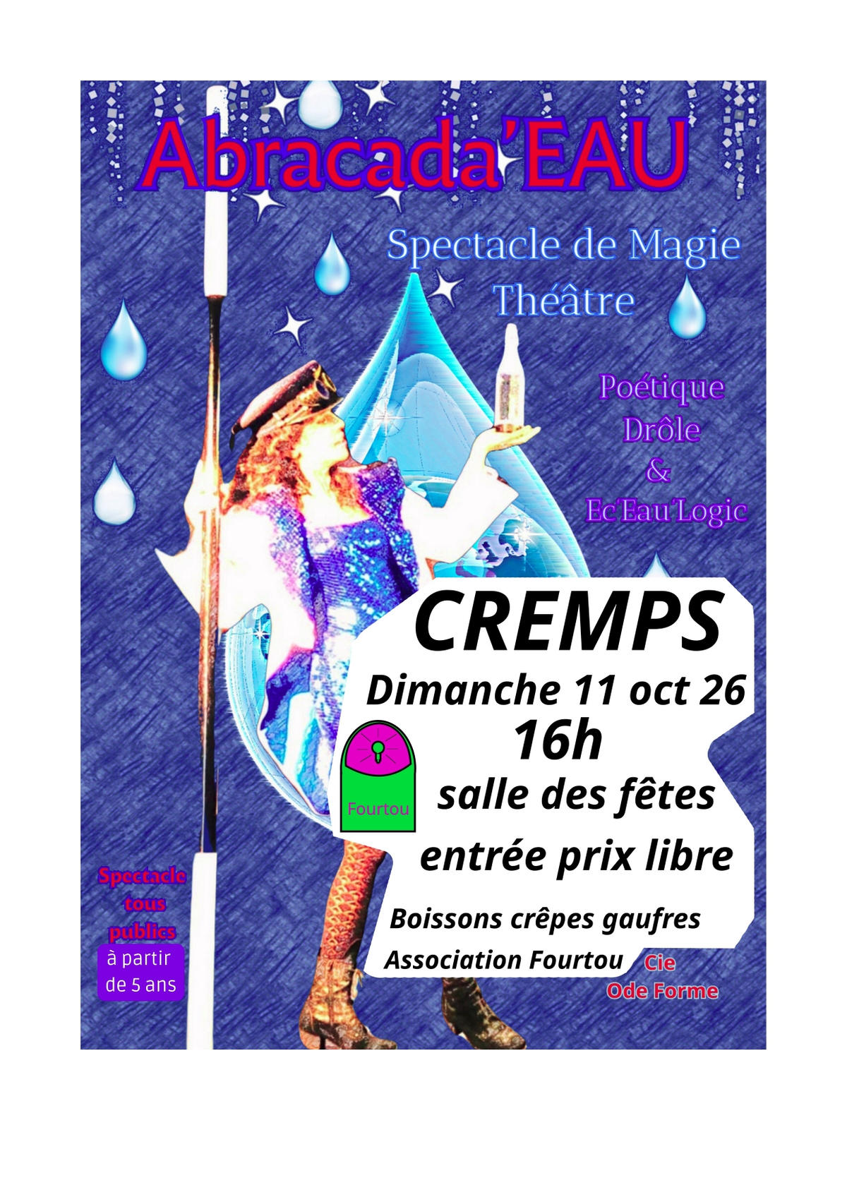Spectacle Abracada'Eau : spectacle de magie et théâtre