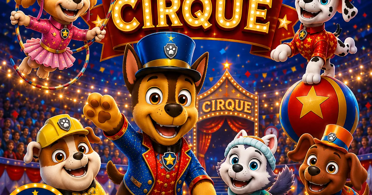 Spectacle aux arènes. " Paw Pat Patrouille réinvente son cirque"