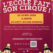 Spectacle avec les enfants et la Compagnie du cirque Friteau