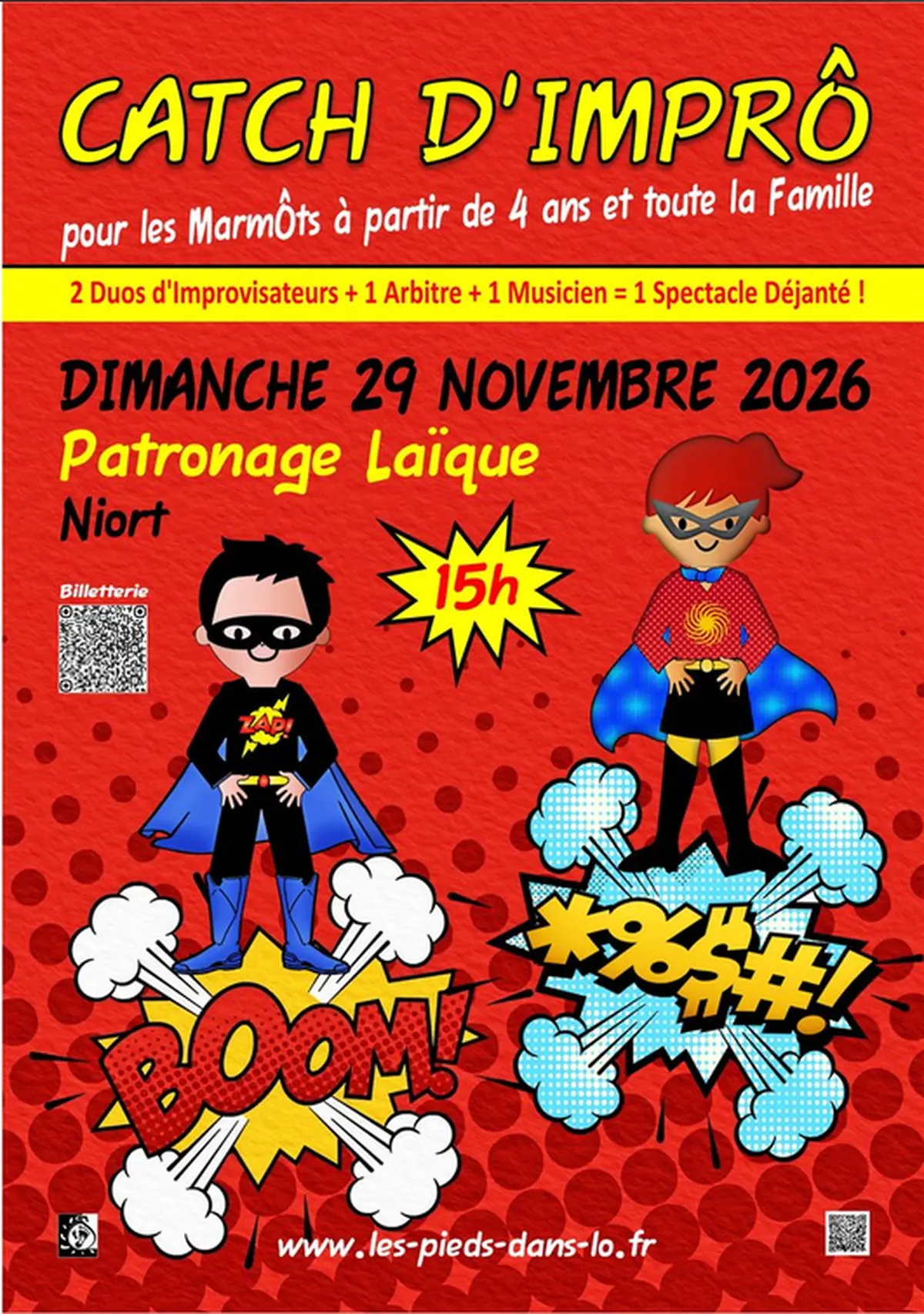 Spectacle  Catch d'Imprô  à Niort