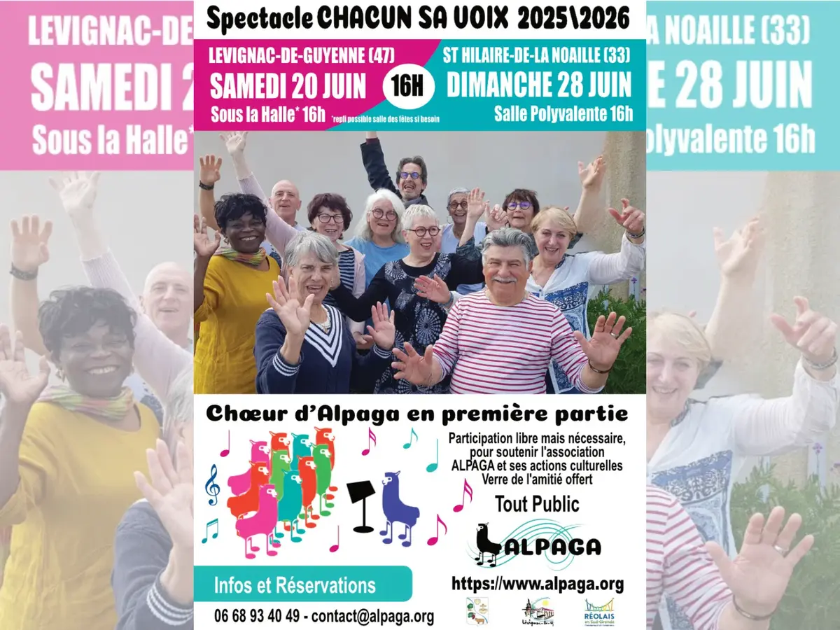 Spectacle Chacun sa voix 2025/2026