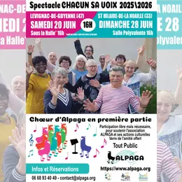 Spectacle Chacun sa voix 2025/2026