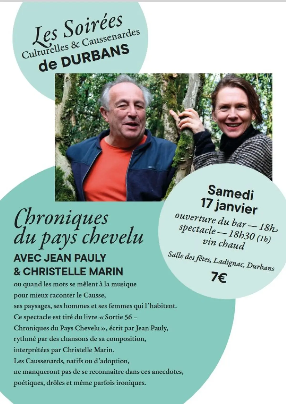 Spectacle Chroniques du Pays Chevelu à Durbans