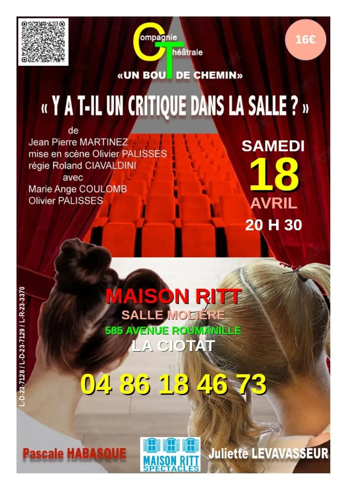 Spectacle comique Y a-t-il un Critique dans la Salle ? par la compagnie Un Bout de Chemin