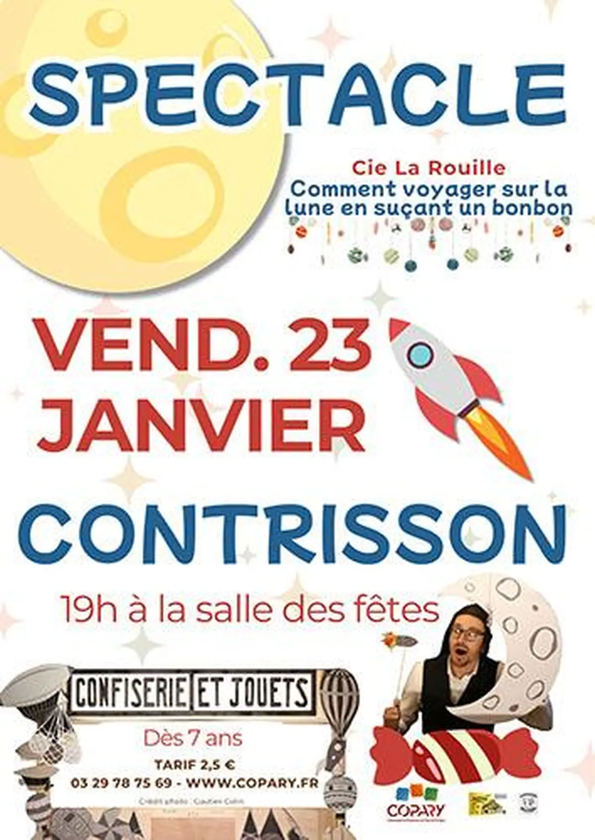 Spectacle Comment voyager sur la lune en suçant un bonbon