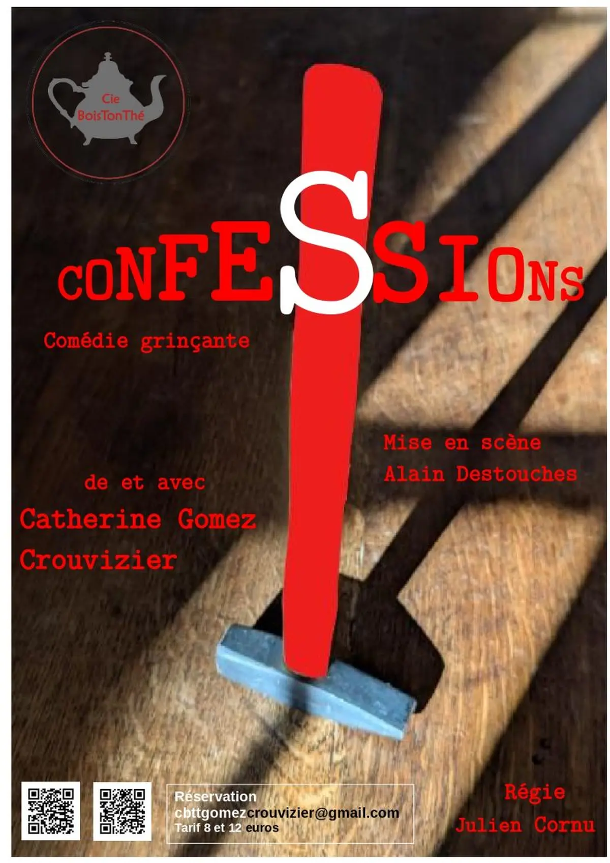 Spectacle Confessions par la Compagnie BoisTonThé