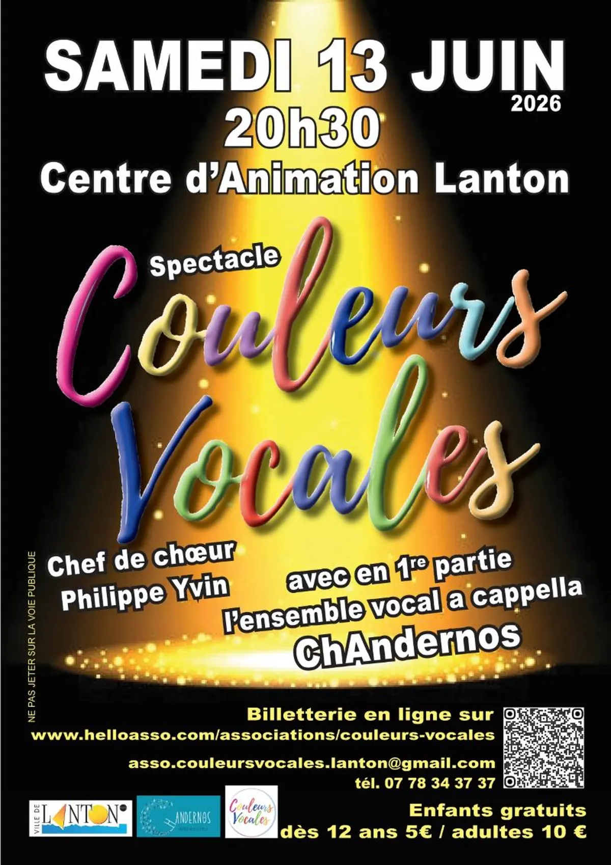 Spectacle : Couleurs vocales