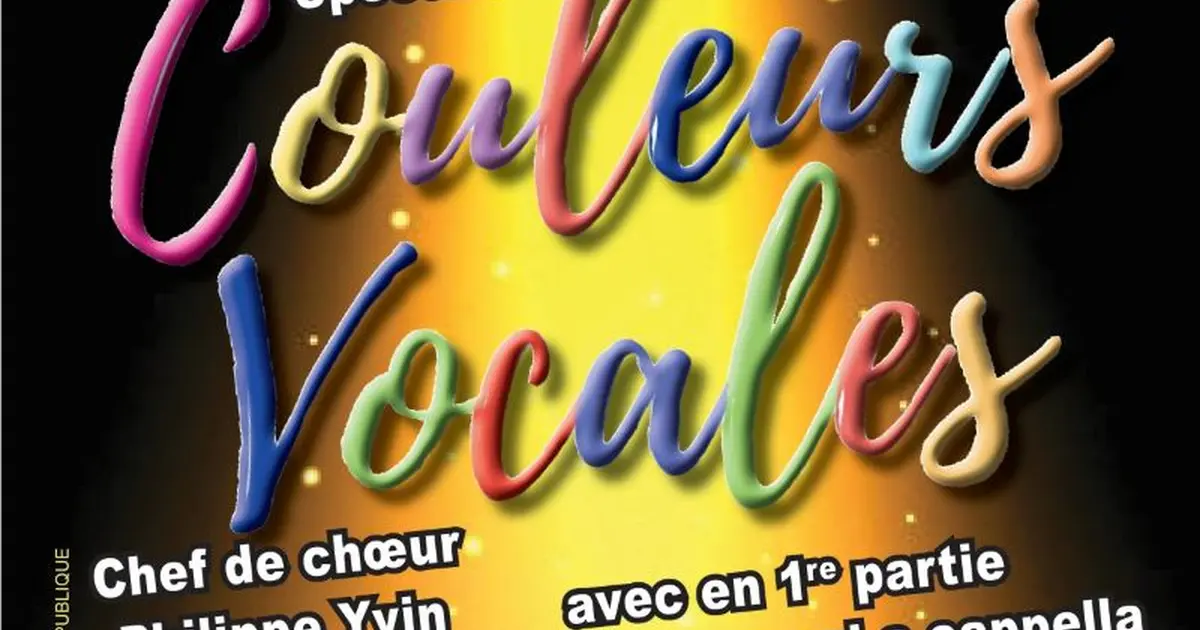 Spectacle : Couleurs vocales