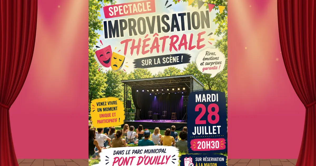 Spectacle d'improvisation théâtrale à Pont d'Ouilly