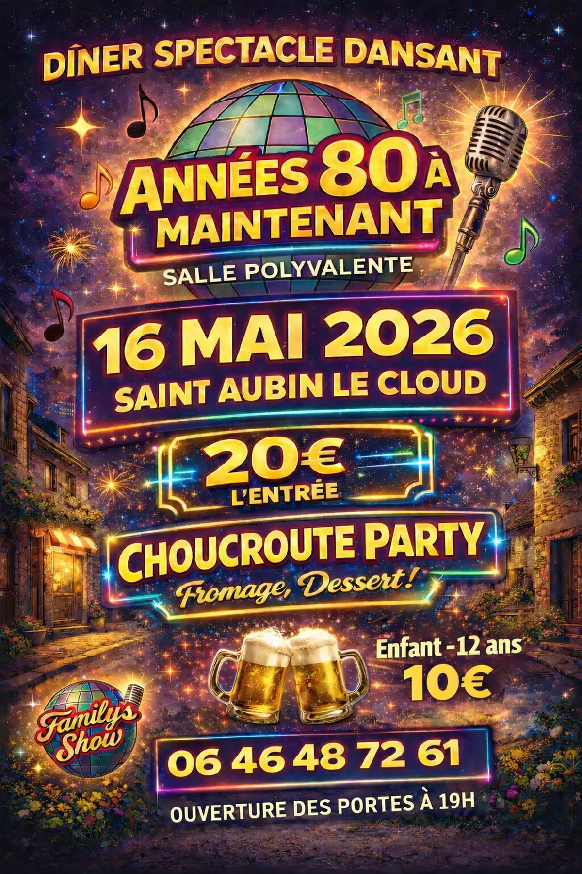 Spectacle dansant années 80 à maintenant