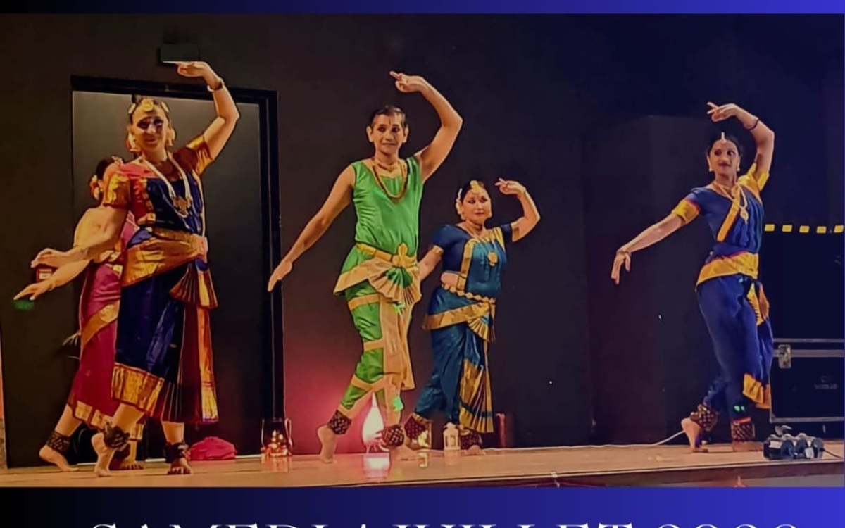 Spectacle annuel de Bharatanatyam, danse classique indienne, par les élèves d'Anusha Cherer.