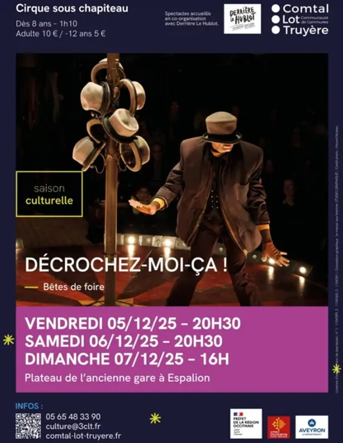 Spectacle de cirque Décrochez-moi-ça !