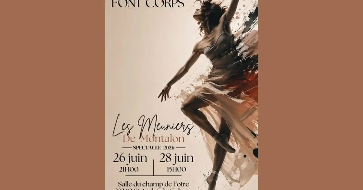 Spectacle de danse de fin d'année des Meuniers de Montalon