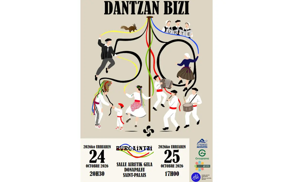 Spectacle de danses basques : 50 ans du groupe Burgaintzi Dantzan Bizi