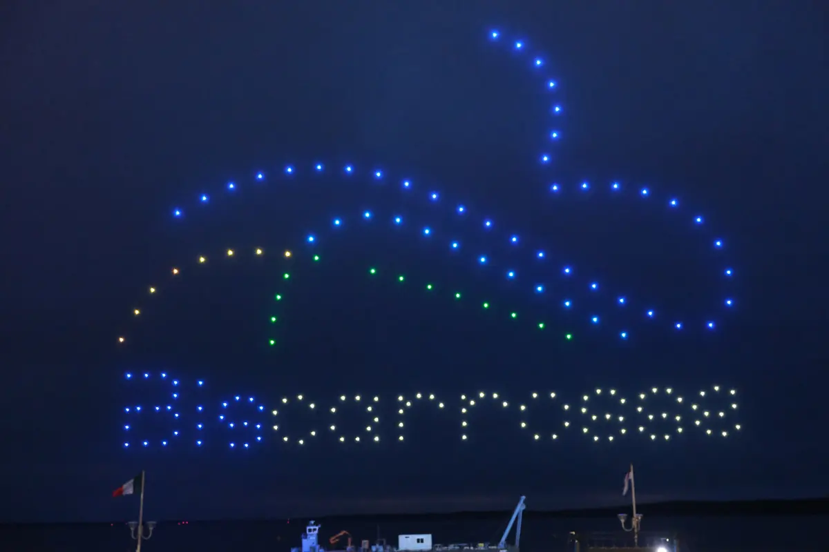Spectacle de drones du 14 août à Biscarrosse