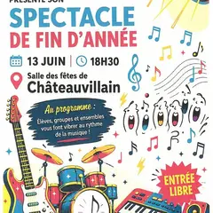 Spectacle de fin d'année de l'école de musique Noire Pointée