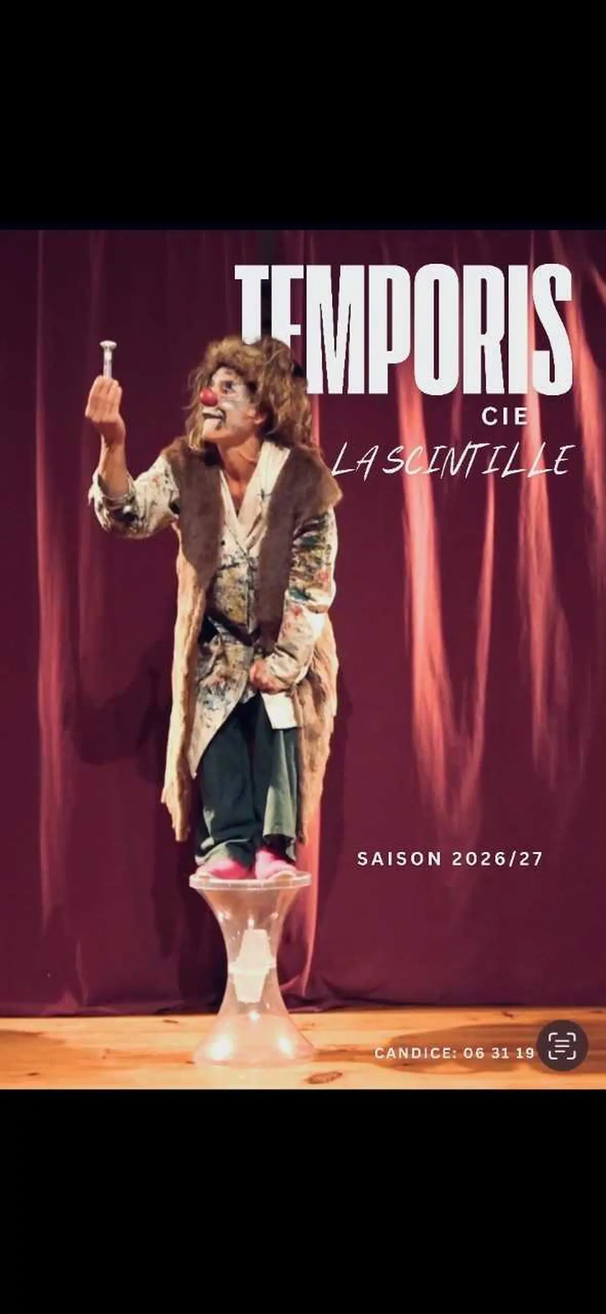 Spectacle de fin de résidence Temporis par la Cie La Scintille