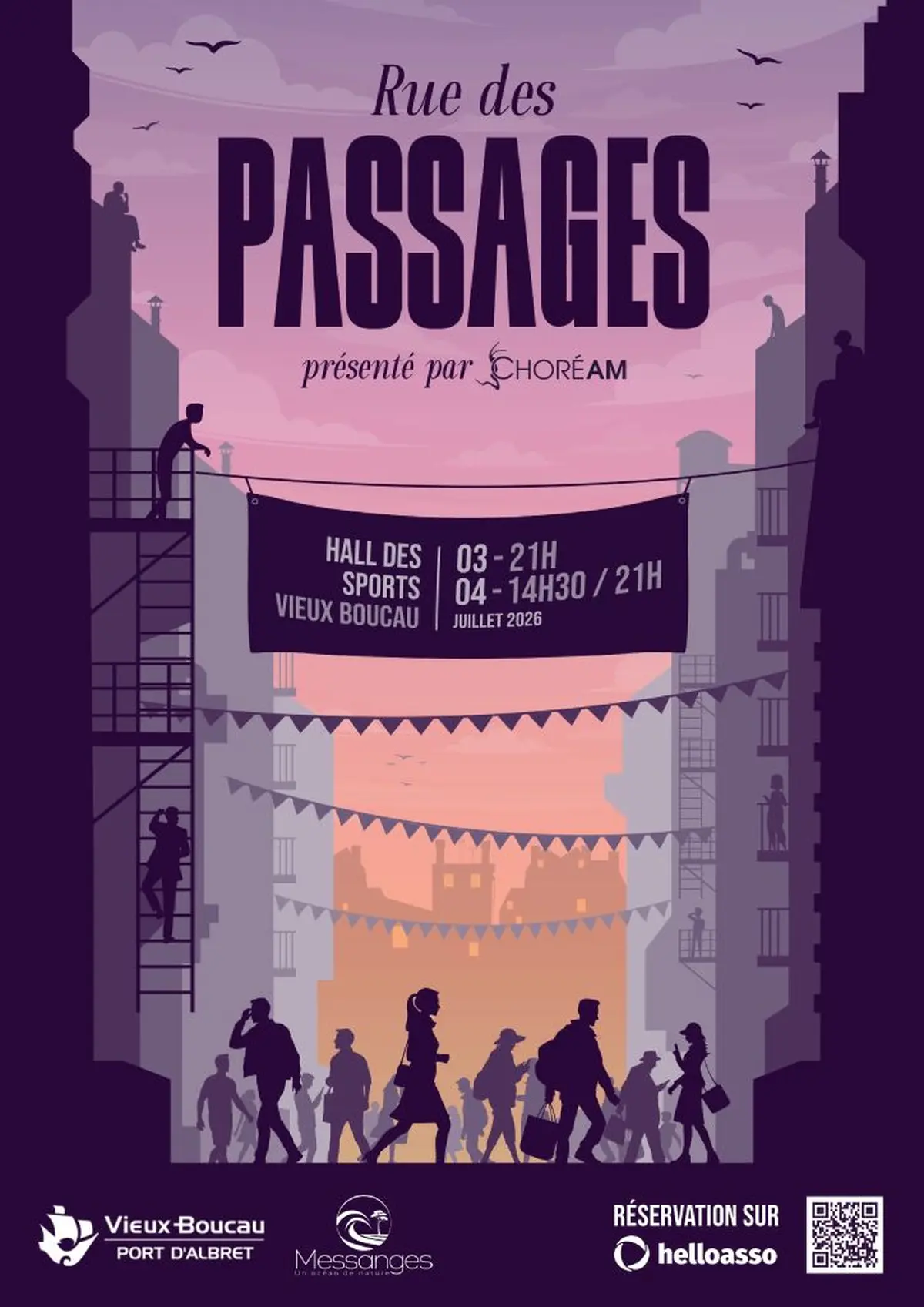 Spectacle de la compagnie CHOREAM / Rue des Passages