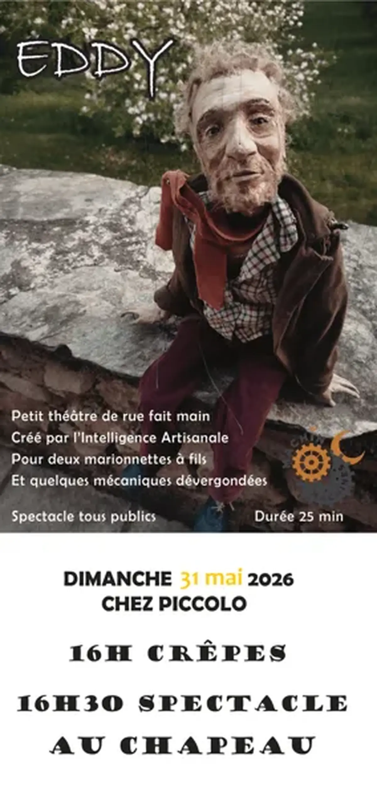 Spectacle de Marionnette Eddy chez Piccolo à Vabre-Tizac