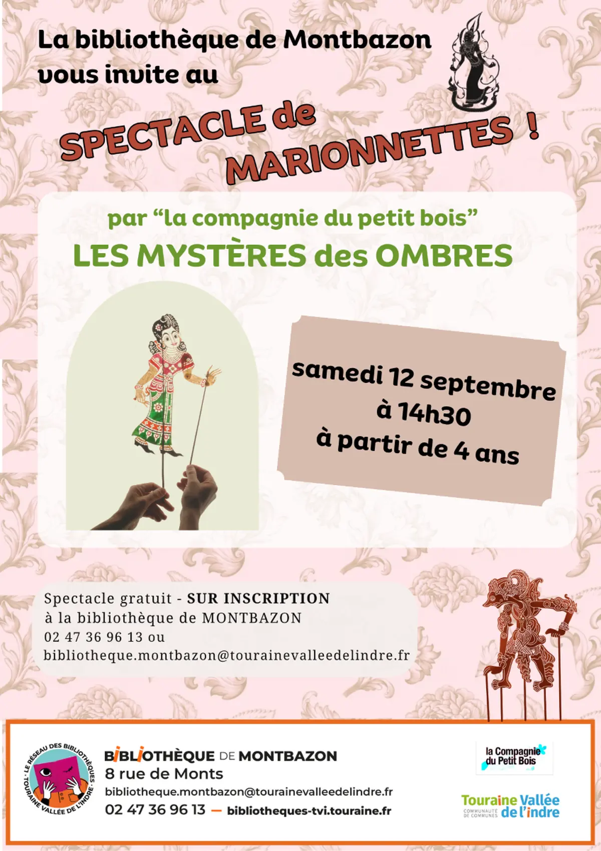Spectacle de marionnettes LES MYSTÈRES des OMBRES