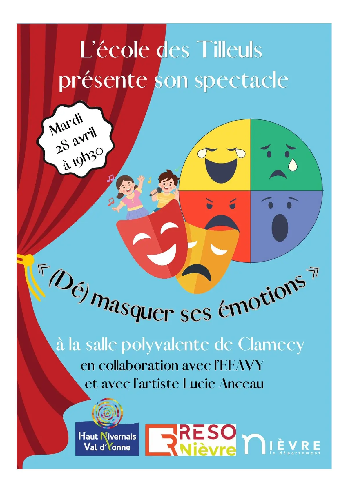 Spectacle (Dé) masquer ses émotions - Ecole des Tilleuls