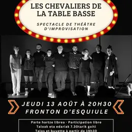 Spectacle de théâtre d'improvisation : Les chevaliers de la table basse