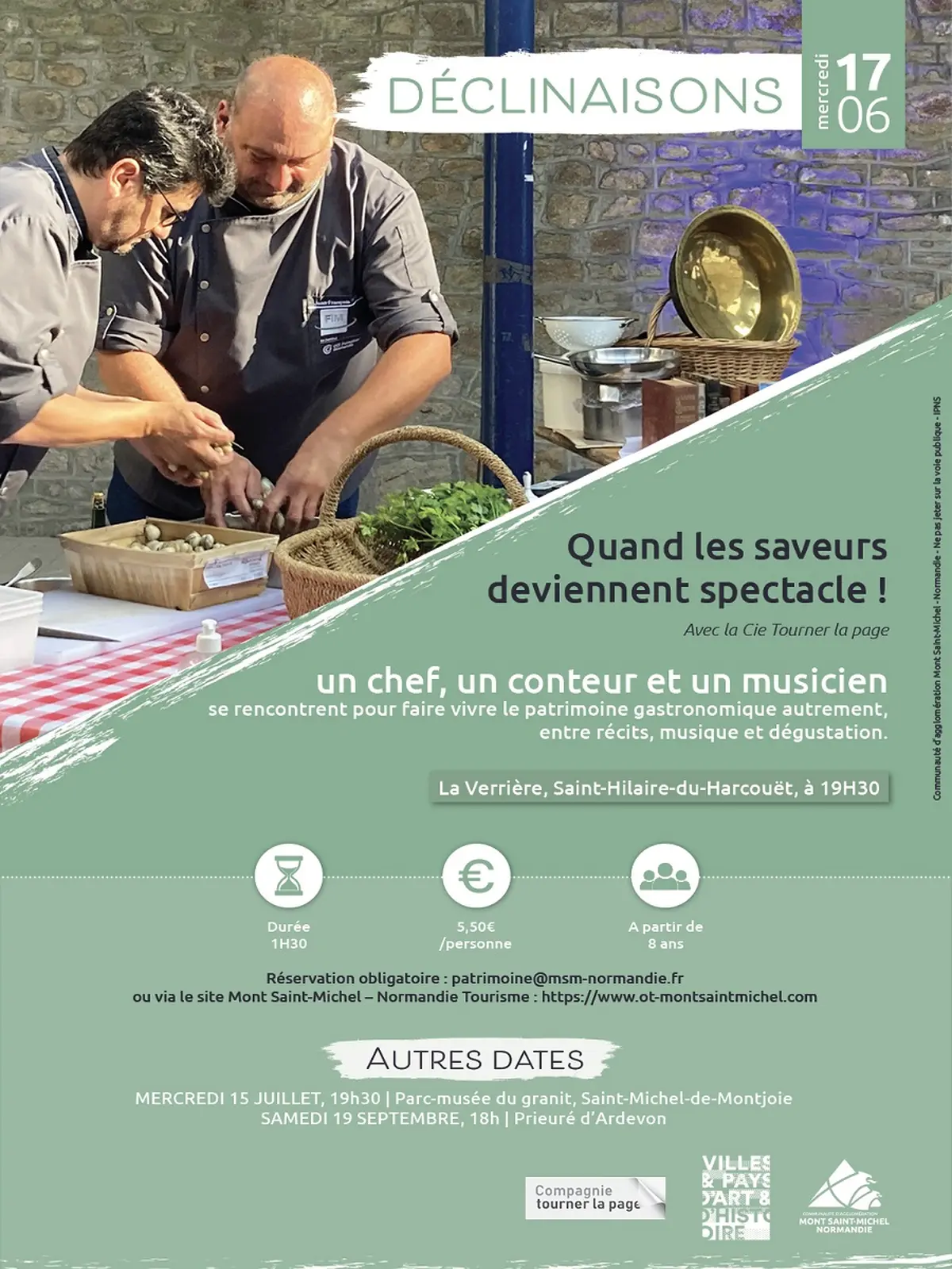 Spectacle Déclinaisons Quand les saveurs deviennent spectacle